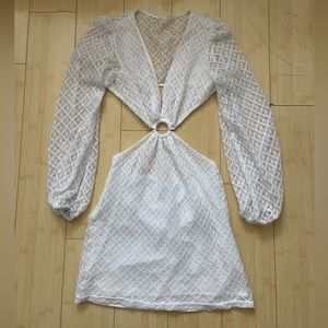 crochet cutout dress